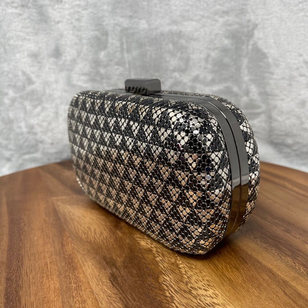 Whiting And Davis Clutch Structured Snake Chain C… - image 2